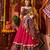 Pink Multi-Color Embroidered Navratri Lehenga Choli     Exclusive Garba Dress for Women