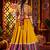 MULTICOLOR MIRROR WORK EMBROIDERED printed COTTON STITCHED LEHENGA CHOLI