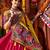 MULTICOLOR MIRROR WORK EMBROIDERED printed COTTON STITCHED LEHENGA CHOLI