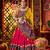 Pink Multi-Color Embroidered Navratri Lehenga Choli     Exclusive Garba Dress for Women