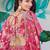 pink chinon thread embroidered wedding wear lehenga choli