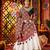 WHITE MIRROR WORK EMBROIDERED printed SILK STITCHED LEHENGA CHOLI