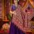 PURPLE MIRROR WORK EMBROIDERED printed SILK STITCHED LEHENGA CHOLI
