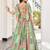 pista green chinon dori embroidered lehenga choli