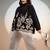Tiara charcoal embroidery shirt
