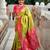 Lime Green Soft Silk Blend Saree With Zari Weaving Meenakari Design