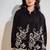Tiara charcoal embroidery shirt