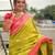 Lime Green Soft Silk Blend Saree With Zari Weaving Meenakari Design