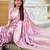 Lavender Soft Silk Blend Saree With Zari Weaving Meenakari Design