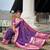 Magenta Soft Silk Blend Saree With Zari Weaving Meenakari Design
