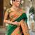 Green silk blend Saree With Paithani Weaved Pallu And Blouse