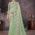 green crush georgette embroidered indian bollywood saree