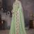 green crush georgette embroidered indian bollywood saree