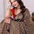 purple red banarasi silk blend embroidered indian bollywood saree