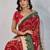 Appealing red georgette embroidered indian party wear saree
