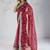 maroon georgette embroidered indian bollywood saree