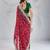 maroon georgette embroidered indian bollywood saree