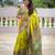 Parrot Green silk blend Saree With Paithani Weaved Pallu And Blouse