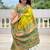 Parrot Green silk blend Saree With Paithani Weaved Pallu And Blouse