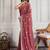 Dreamy onian pink georgette embroidered indian designer saree