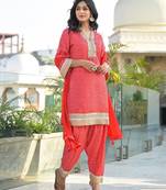 Bali scarlet farsi salwar suit set