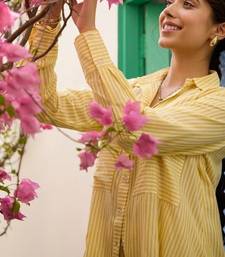 Yellow cotton printed   Co-ord set