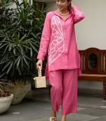 Pink lawn printed   Co-ord set