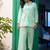 Blue linen printed  Co-ord set
