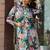 Green cotton printed Dress