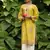 Yellow lawn printed kurta-sets