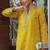 Yellow lawn printed kurta-sets