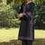 Black lawn printed kurta-sets