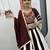 Maroon Cotton Gamthi Work Navratri Wear Lehenga Choli