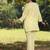 Light-yellow lawn printed Co-ord set
