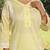 Light-yellow lawn printed Co-ord set