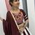 Maroon Cotton Gamthi Work Navratri Wear Lehenga Choli