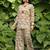 Green lawn printed Co-ord set