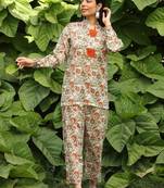 Green lawn printed Co-ord set