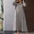 Grey cotton printed kurta-sets