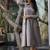 Grey cotton printed kurta-sets