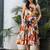 Orange cotton printed kurta-sets