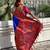 Blue silk blend Saree With Paithani Weaved Pallu And Blouse