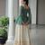 GREEN PRINT GAMTHI PATCH WORK COTTON NAVRATRI  STITCHED LEHENGA CHOLI