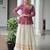 MAROON PRINT GAMTHI PATCH WORK COTTON NAVRATRI  STITCHED LEHENGA CHOLI
