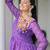 PURPLE PRINT GAMTHI PATCH WORK COTTON NAVRATRI  STITCHED LEHENGA CHOLI