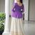 PURPLE PRINT GAMTHI PATCH WORK COTTON NAVRATRI  STITCHED LEHENGA CHOLI