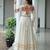 WHITE KUTCHI GAMTHI WORK KORA COTTON NAVRATRI STITCHED LEHENGA CHOLI