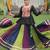 BLACK MULTICOLOR KUTCHI GAMTHI WORK RAYON NAVRATRI STITCHED LEHENGA CHOLI