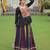 BLACK MULTICOLOR KUTCHI GAMTHI WORK RAYON NAVRATRI STITCHED LEHENGA CHOLI