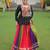 BLACK MULTICOLOR KUTCHI GAMTHI WORK RAYON NAVRATRI STITCHED LEHENGA CHOLI